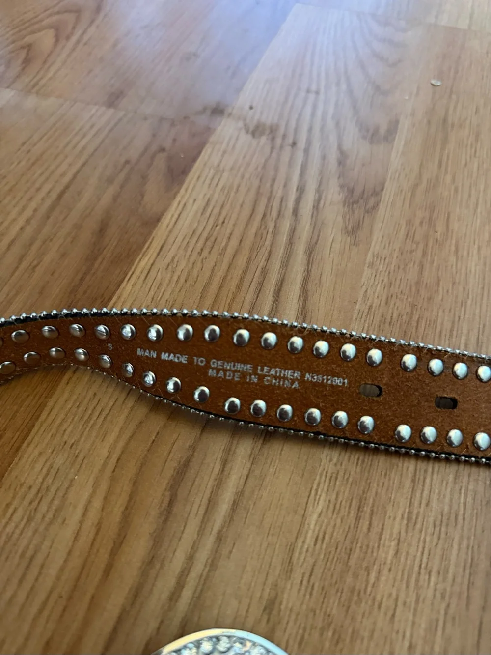 Western blazin roxx Studded Brown Leather women’s Belt - size small